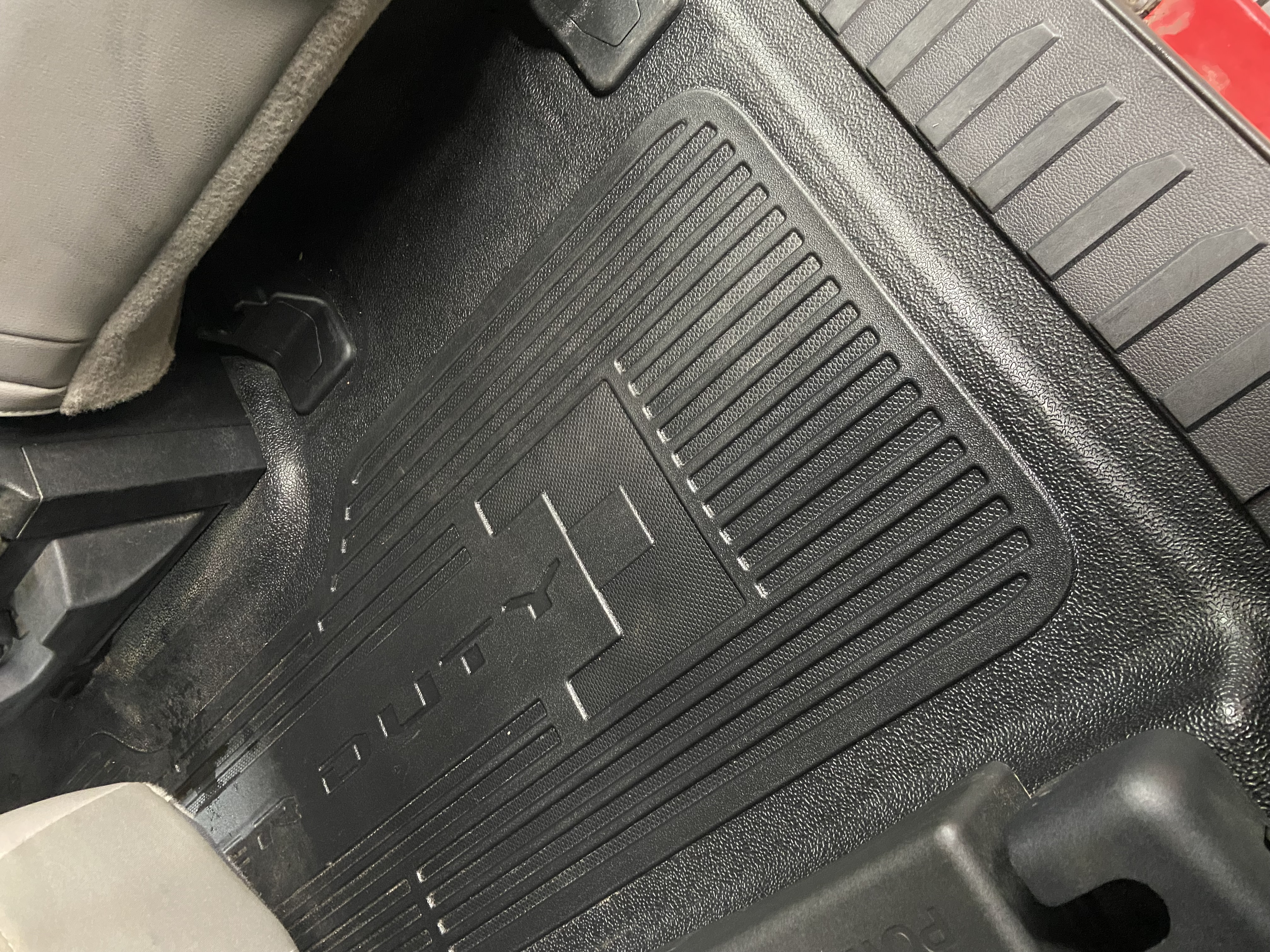 Clean floor mats after detailing